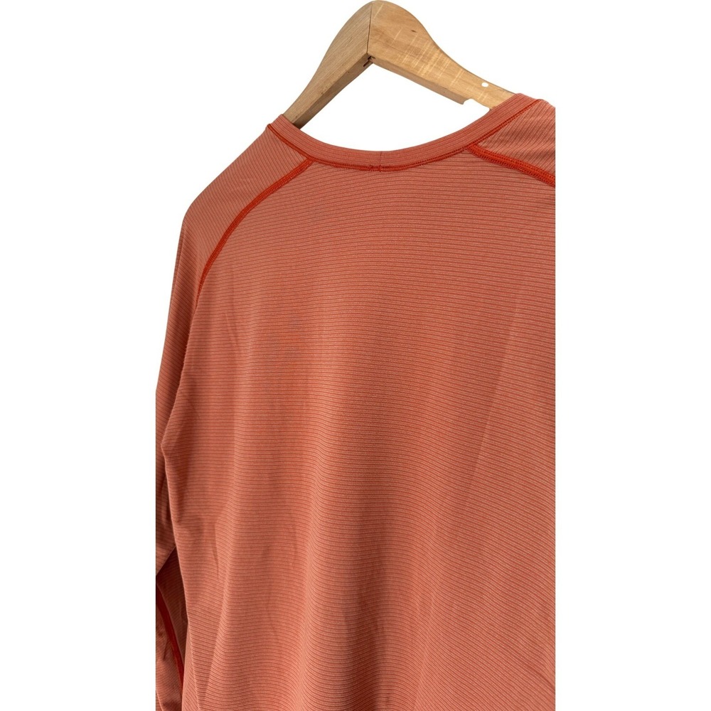 Lululemon Metal Vent Tech Long Sleeve Top Womens L Rust Orange Athletic Gorpcore - Picture 6 of 10